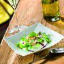 Mousse de Beaufort, herbes et coulis de betterave