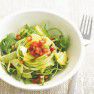 Tagliatelles de courgette,  roquette et pommes de terre sauce vierge