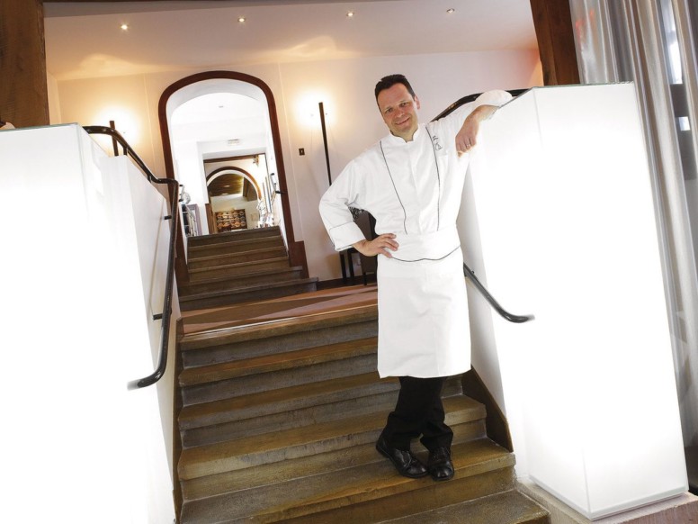 Le chef Patrick Bertron du Relais Bernard Loiseau à Saulieu