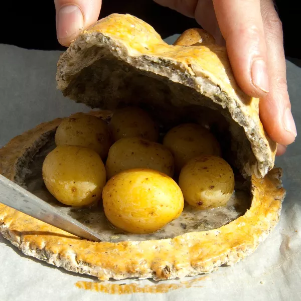 pomme de terre croute de sel
