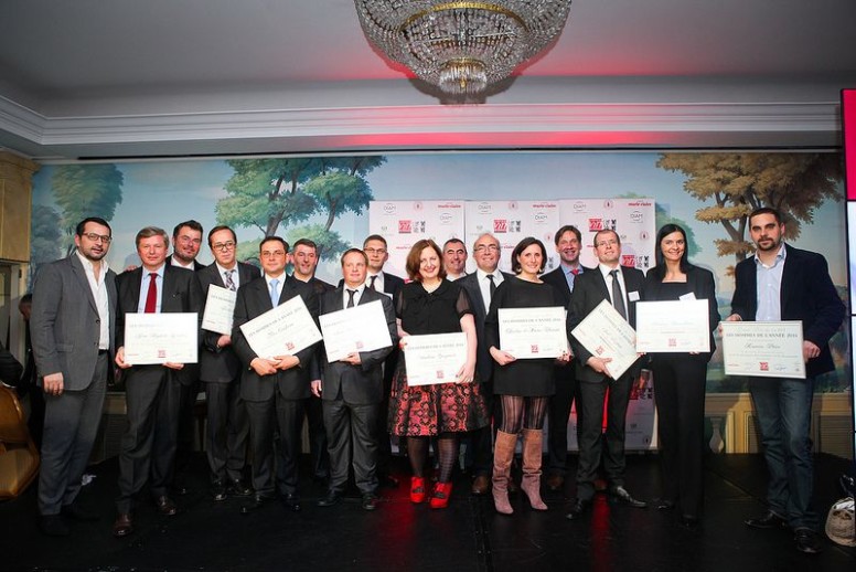 L'ensemble des lauréats lors de la soirée de remise des récompenses - Hommes et Femmes de l'année 2014 - Crédit photo Régis Grman