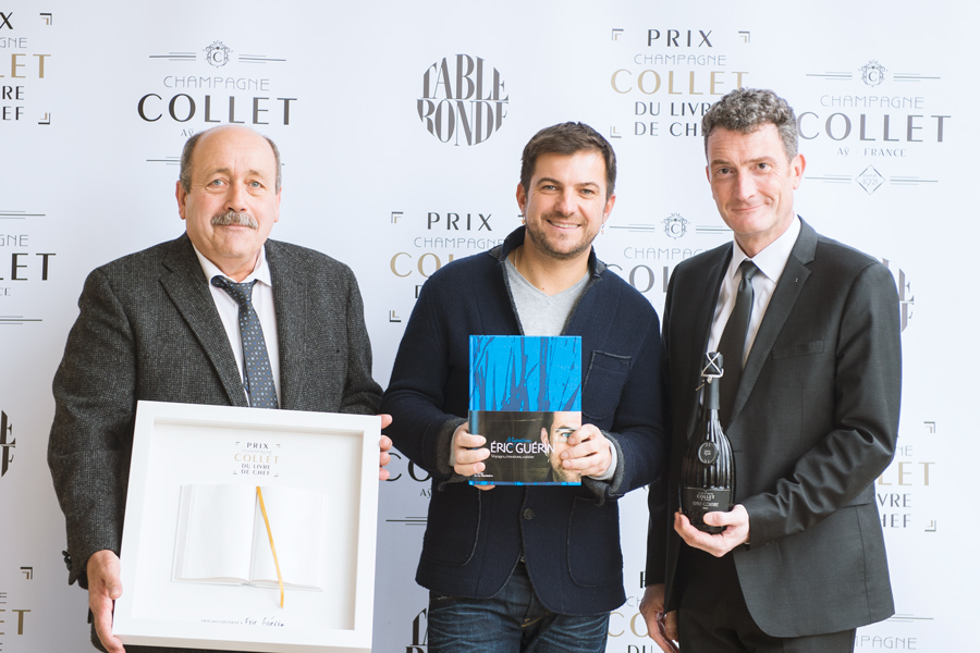 L'ouvrage Migrations d'Eric Guérin remporte le prix Champagne Collet dans la catégorie livre de chef_© Champagne Collet