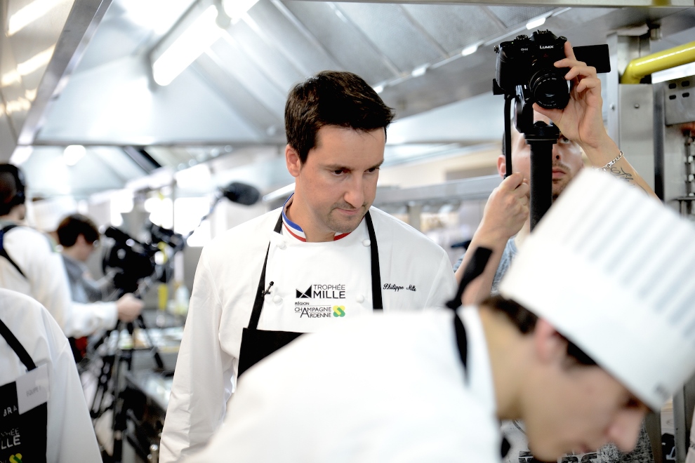 Le 30 novembr dernier, s'est déroulé la 6ème édition du Trophée Mille à Reims surpervisé par le chef doublement étoilé du Domaine Les Crayères, Philippe Mille_© Gaëtan Penec