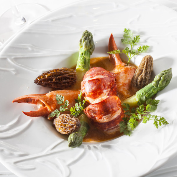 Homard printanier aux morilles