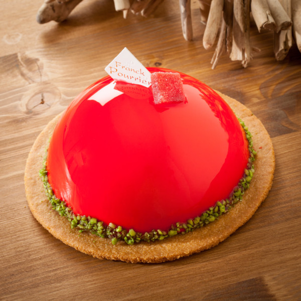 Cake Basilic, compotée de fraise basilic