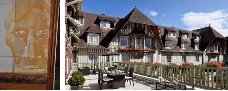 Le portrait d'un homme vient d'être retrouvé lors des travaux de réhabilitation de l'hôtel Le Normandy à Deauville_© Hôtel Le Normandy Barrière