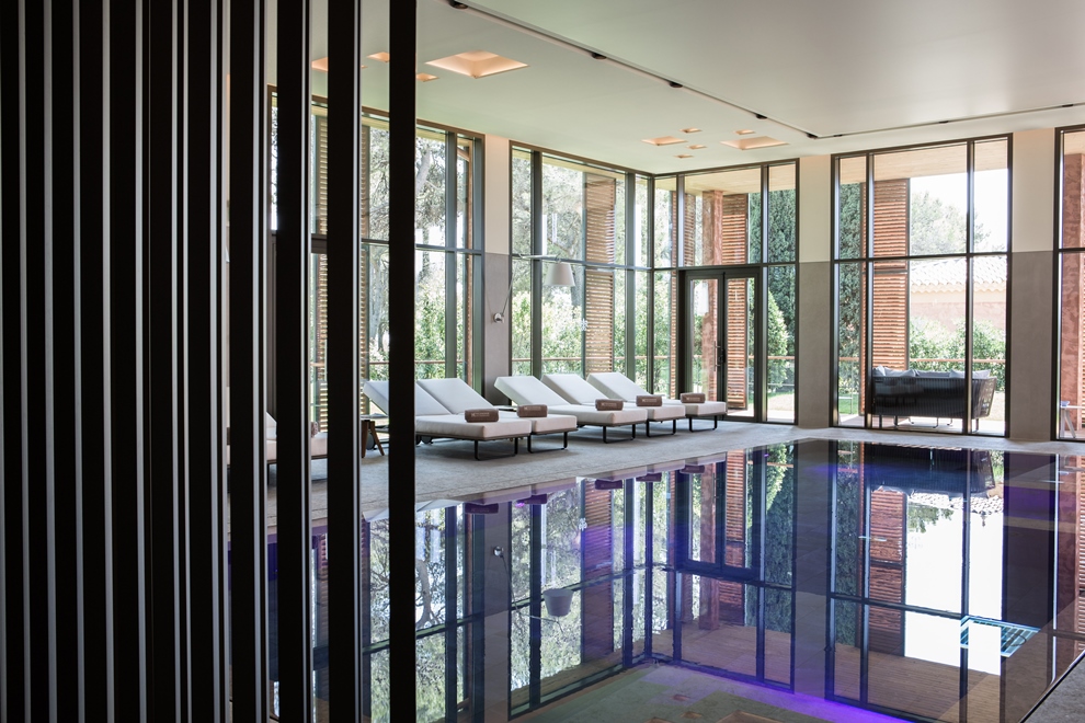 Ouvert cet été, le spa de l'Hôtel du Castellet s'étend sur 700 m2_© Grégoire Gardette 