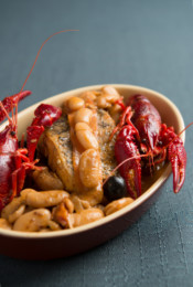 Cassolette de Haricots Tarbais aux écrevisses