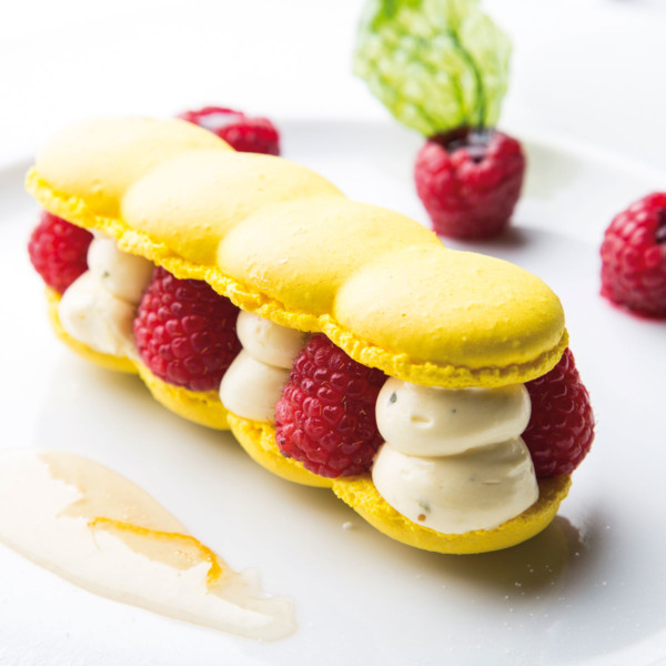 Macarons citron-basilic