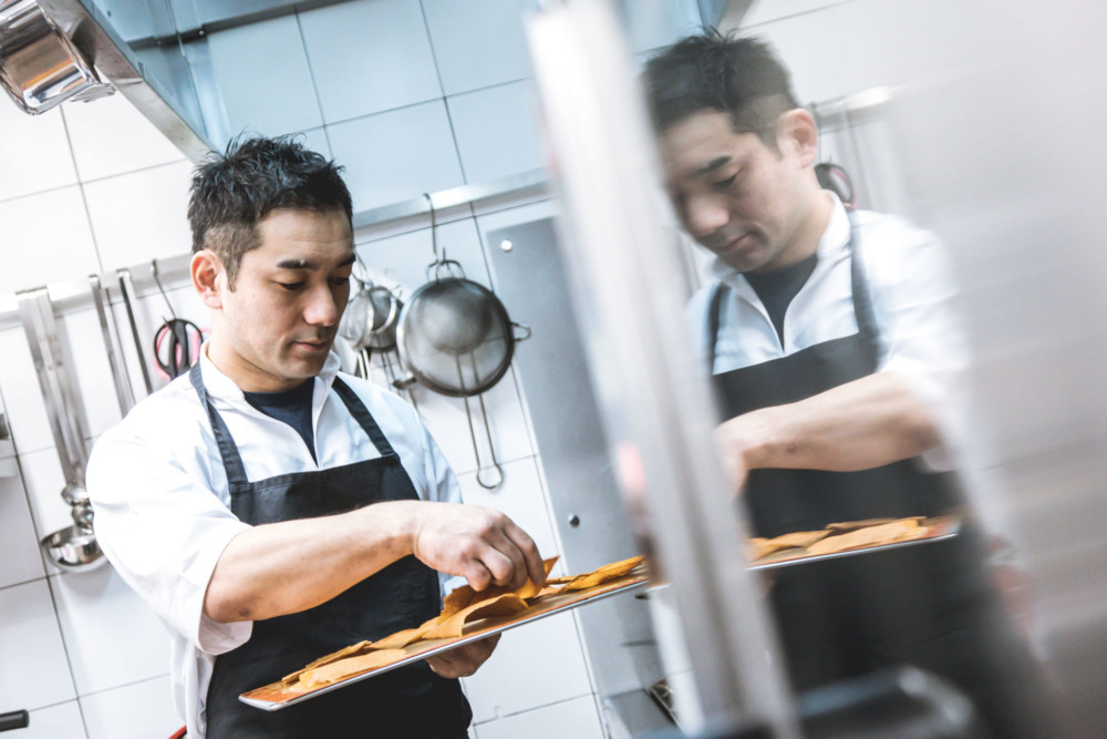 Keigo Kimura en cuisine