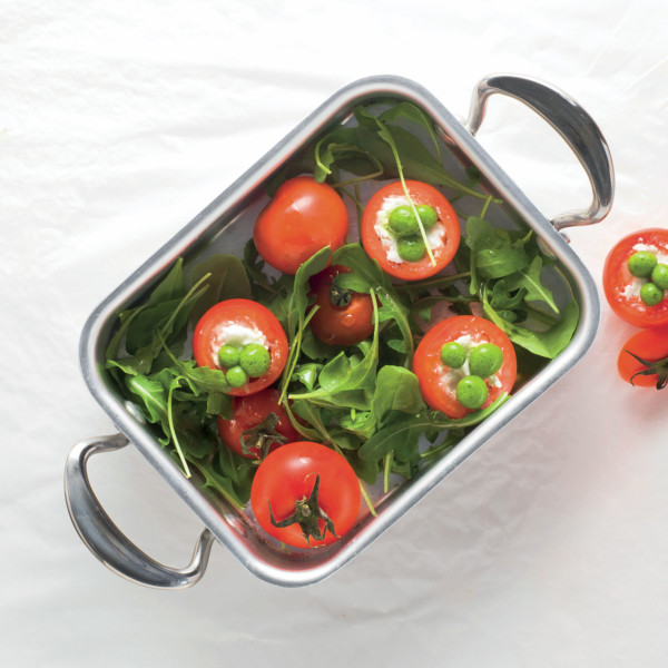 Tomates cerise & billes de roquette