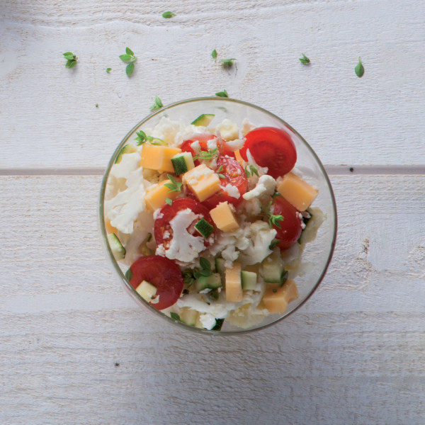 Salade de chou-fleur râpé