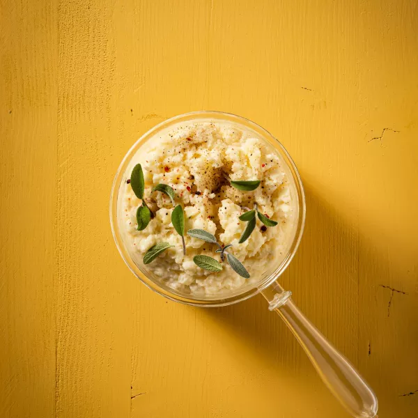 Purée de pommes de terre à la sauge