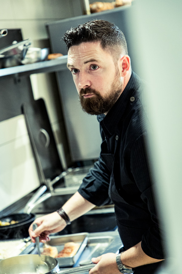 Jérémy Muller en cuisine