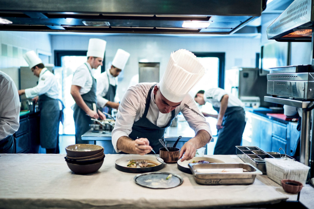 Dans les cuisines du Château du Coufour