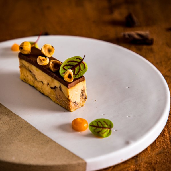 Foie gras cacao noisette
