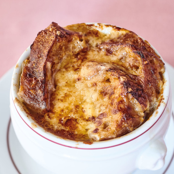 gratinée à l’oignon des Halles par le chef Jean-François Piège