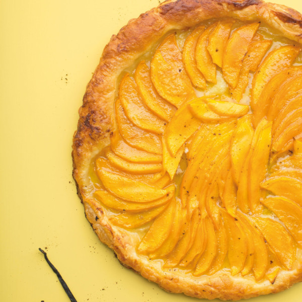 Tarte fine caramélisée à la mangue