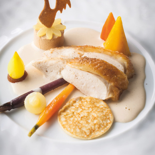 Poularde de Bresse au foie gras « Comme au G7 »