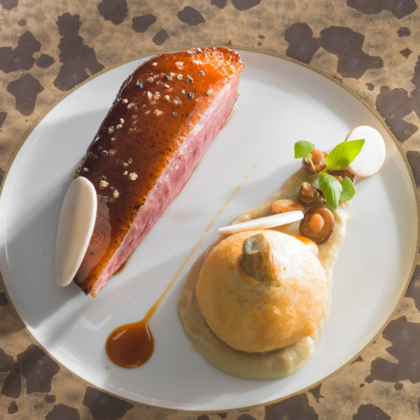 Recette canard de P. Duplantier artichaut, ponzu