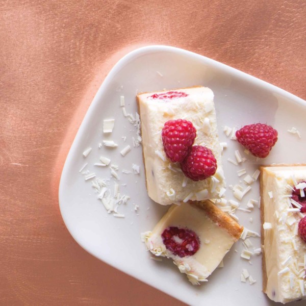 Recette Mini bûche chocolat blanc framboises