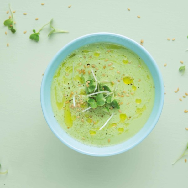 Gaspacho concombre avocat