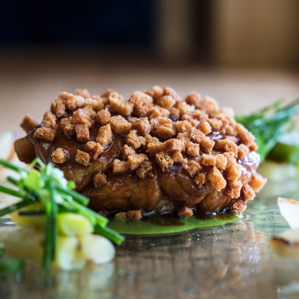 Ris de veau et coulis de sarriette