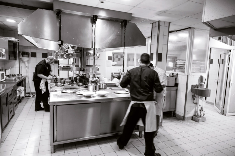 Les cuisines du Grand Hôtel La Cloche