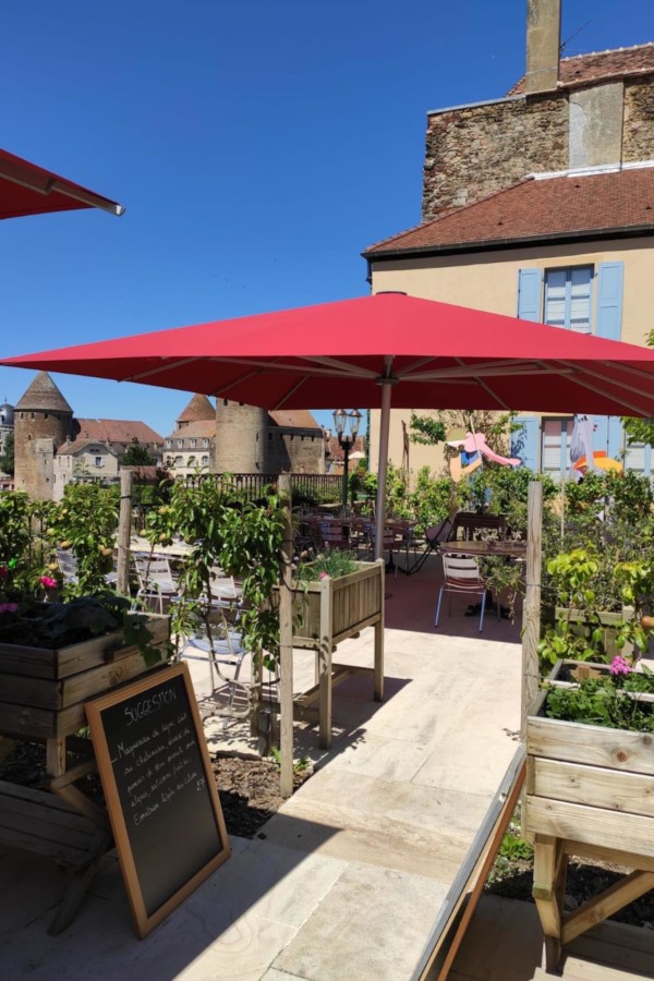 La terrasse de la Cuisine de la Fontaignotte