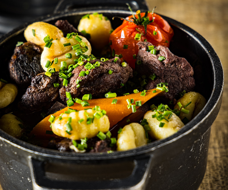 Cocotte de joue de boeuf Bourguignon