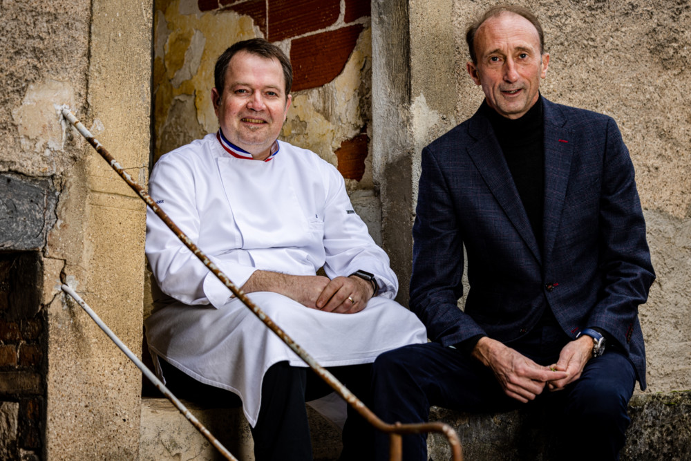 Le Chef Éric Pras et Frédéric Lamy, le Maître de Maison.