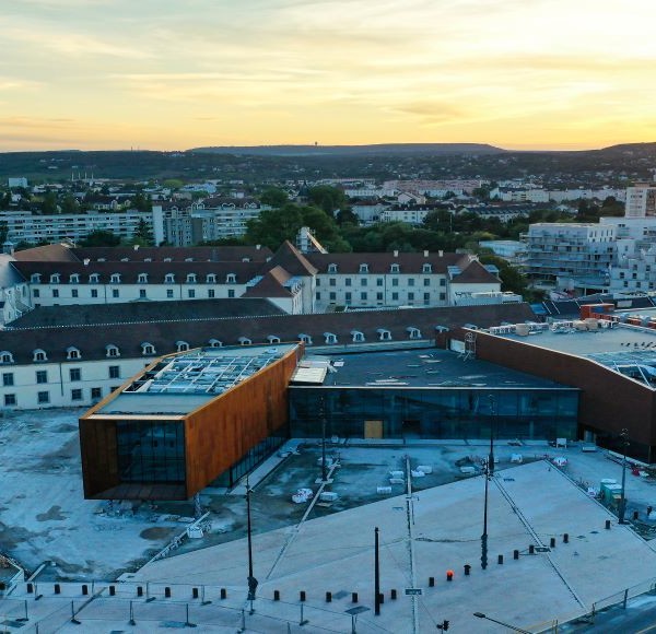 vue aerienne chantier de la Cite internationale de la gastronomie et du vin de Dijon (c) Ville de Dijon