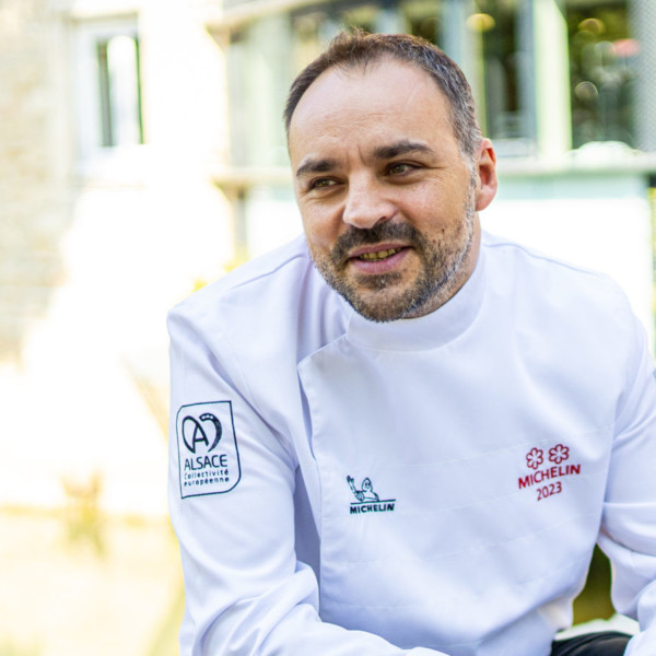 Le chef Cédric Burtin, restaurant l'Amaryllis**