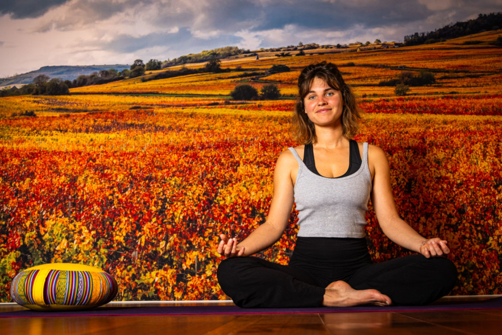 Manon Brasset, professeur de yoga à l'Hôtel Le Cep