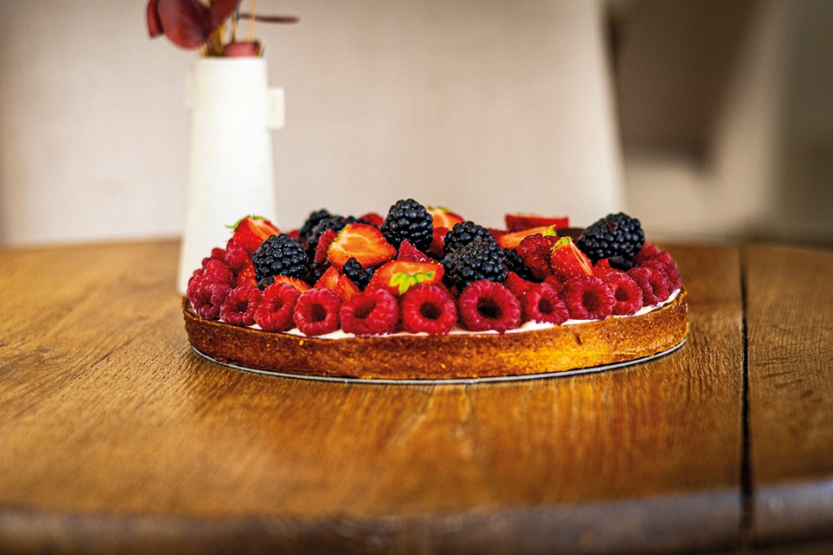 Tarte aux fruits rouges et poivre de cassis