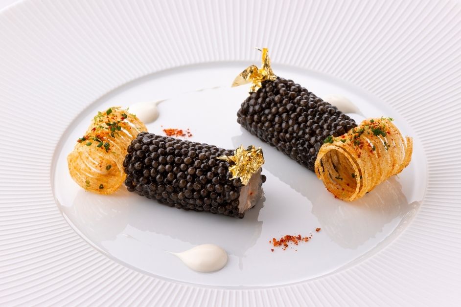 Le Tartare de Sar cannelloni de caviar