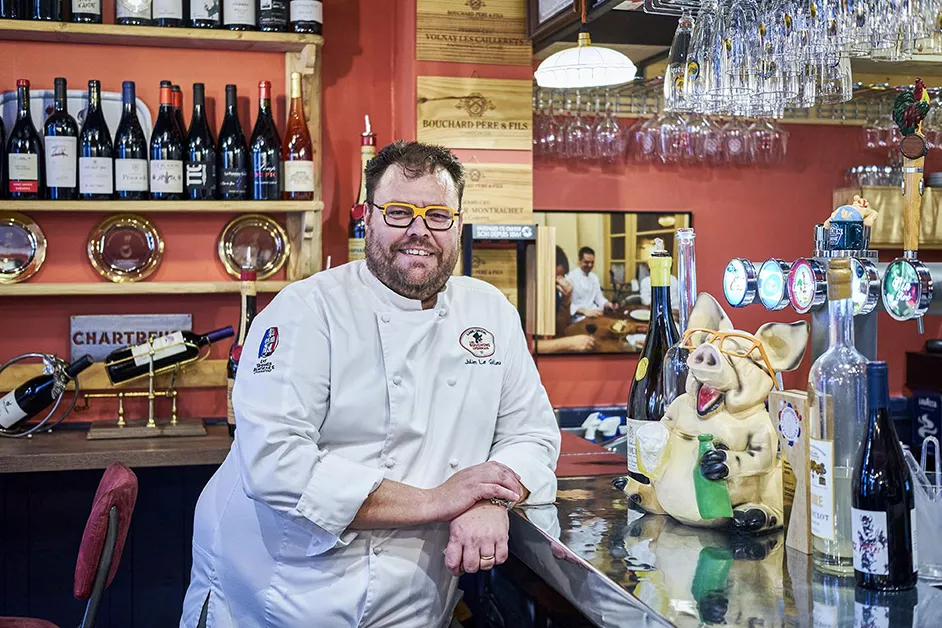 Restaurant bouchon lyonnais L'antr'Opotes du Chef Julien Le Guillou