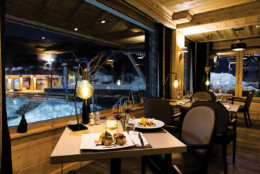 Restaurant La Piste Noire, de l'hôtel La Marmotte aux Gets