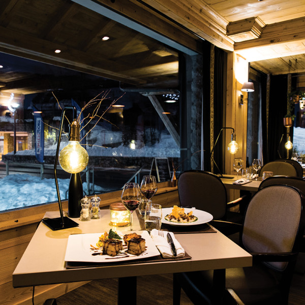 Restaurant La Piste Noire, de l'hôtel La Marmotte aux Gets