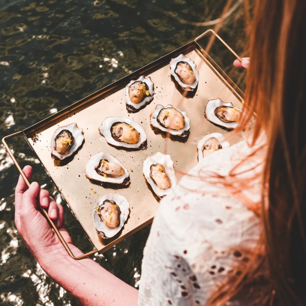 Huîtres au barbecue à l'étouffée