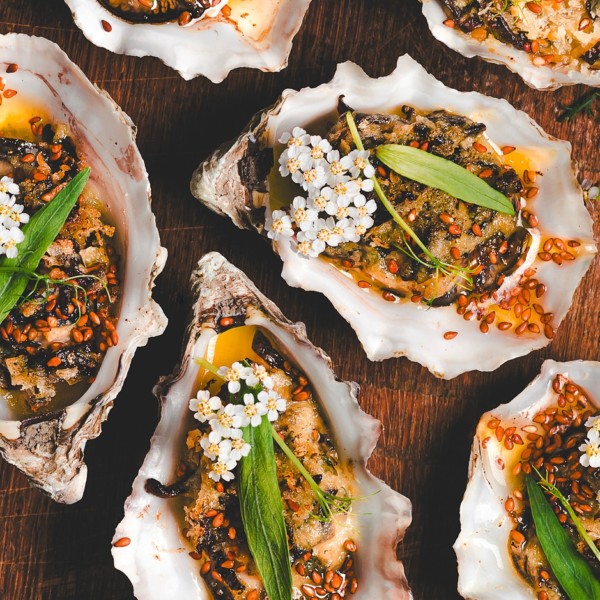 Huîtres beurre miso
