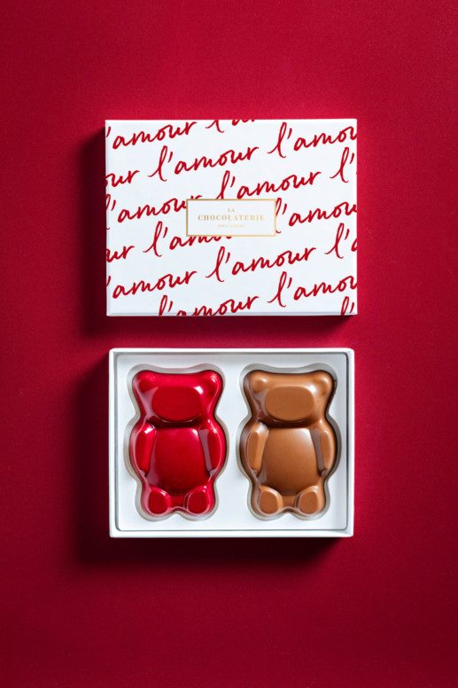 Le duo d'oursons praliné XL