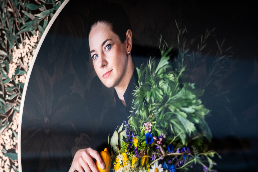 Kristina Morlot, cheffe du restaurant Les Délices de Kristina au cœur du petit village de Brazey-en-Plaine