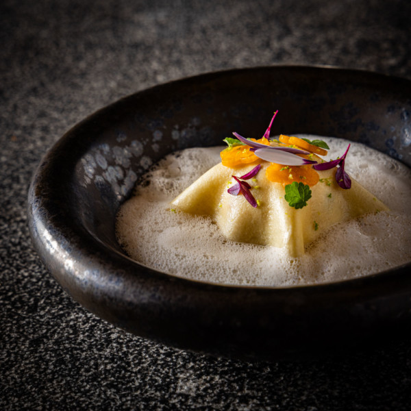 Brochet et sandre, légumes d’automne émulsion coco-citronnelle