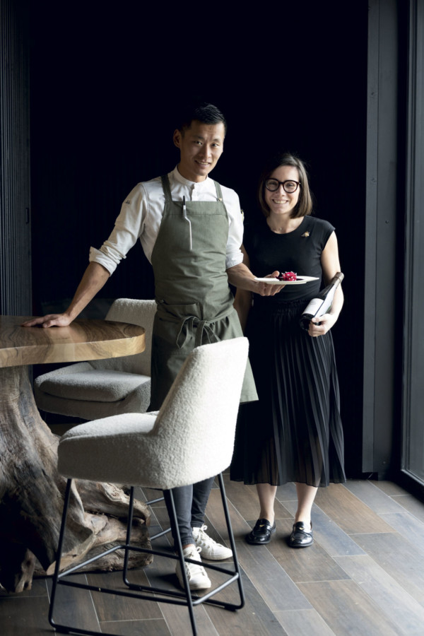 Valentin Loison, le chef et sa compagne sommelière Anaïs Bercegeay