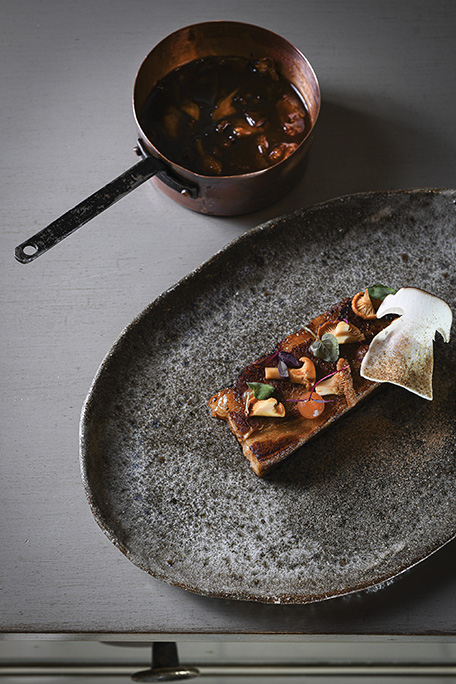 Veau de la Chartreuse-Mélilot et champignons sauvages