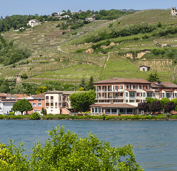Beau Rivage vue du Rhône
