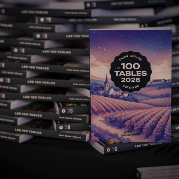 Couverture Guide Les 100 tables de Côte d'Or 2026