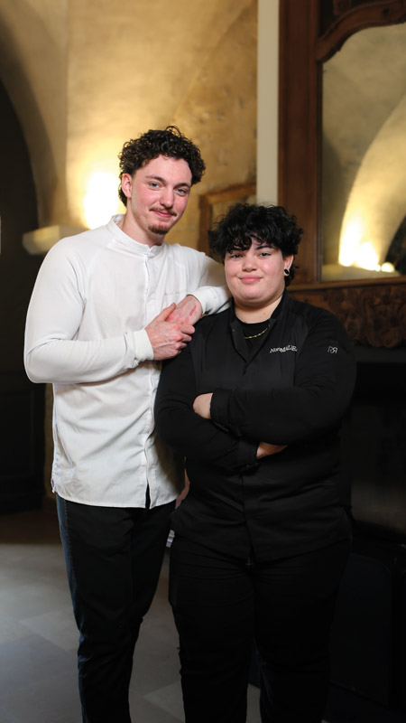 Nora et Dorian, chefs des Deux Rivières