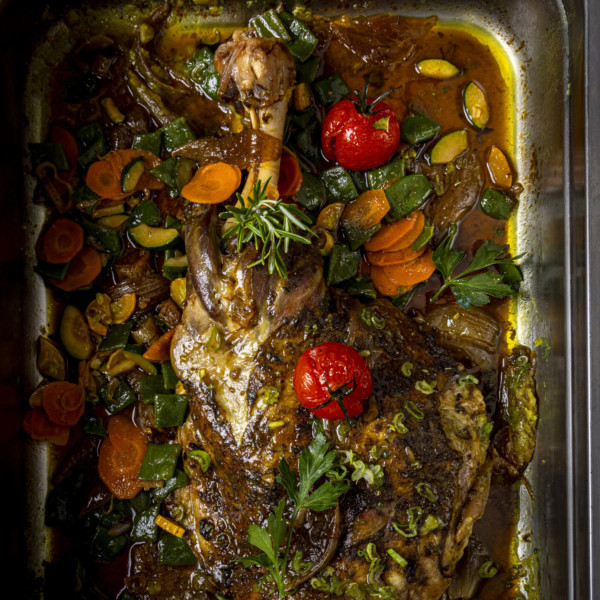 Épaule d'agneau confite